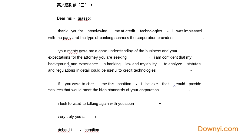 商業感謝信英文 Thank you letter 商務合作致謝範本 商業感謝信英文 Thank you letter 商務合作致謝範本