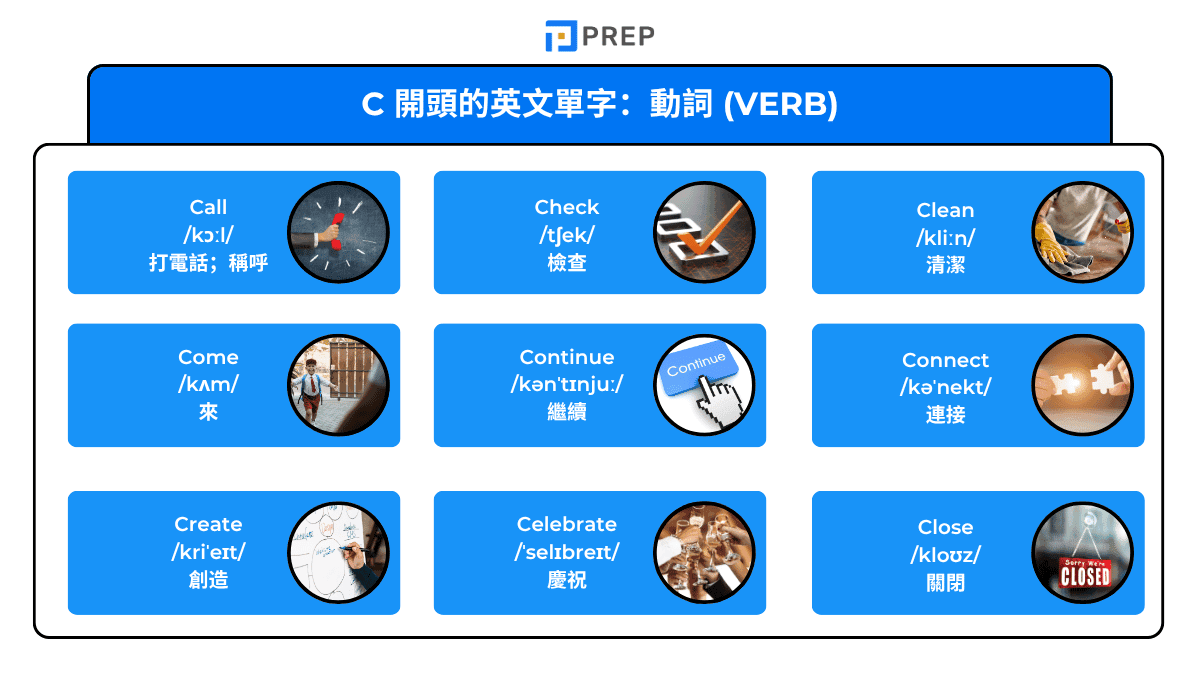 C開頭的英文單字精選 Cat Computer與Creative常用詞彙